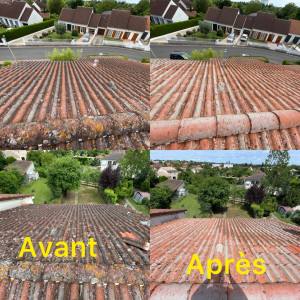 Photo de galerie - Nettoyage de toiture et pose d’hydrofuge