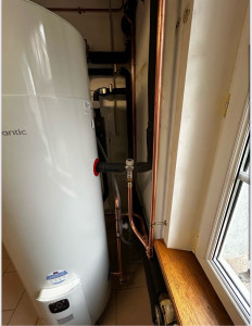 Photo de galerie - Pose chauffe eau thermodynamique 