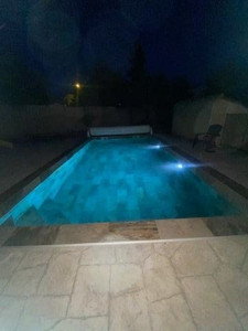 Photo de galerie - Pose carrelage piscine , Montpellier. 
