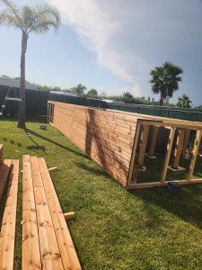 Photo de galerie - Habillage piscine bois
