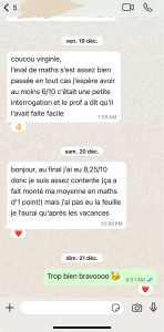 Photo de galerie - Partage de réussite d’une de mes élèves - 3eme prepa brevet