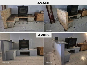 Photo de galerie - Rénovation de cheminée
