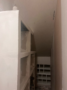 Photo de galerie - Voici quelque photos de se que j’ai fait dernièrement des placard en placo avec isolation inclu 