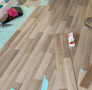 Photo de galerie - Pose de parquet - Revêtement de sol