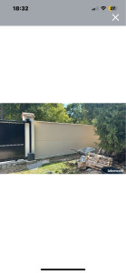 Photo de galerie - Enduit muret garage 