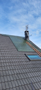 Photo de galerie - Bachage d'urgence fuite toiture 