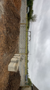 Photo de galerie - Semelle plus pose parpaing sur 17m de long 1´50 de haut 