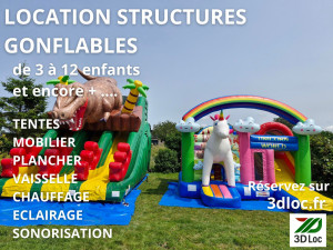 Photo de galerie - Parcours gonflable (matériel d'animation)