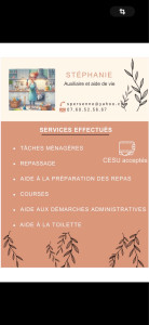 Photo de galerie - Par mon métier, diplômé d’État, auxiliaire de vie auprès des familles, je propose mes services dans le secteur Perros,Trégastel et environ