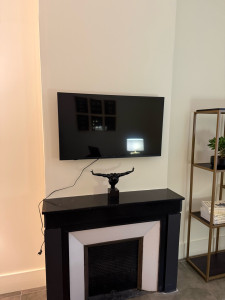 Photo de galerie - Installation TV au mur 