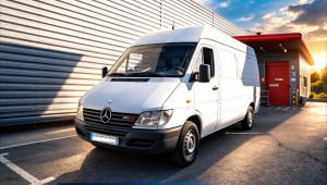 Photo de galerie - Camion mercedes sprinter 12m3 avec diable sangle, couverture de protection 