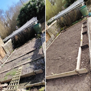 Photo de galerie - Labourage de la terre au motoculteur