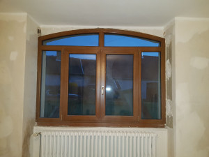 Photo de galerie - Fourniture et pose de fenêtre pvc imitation bois 