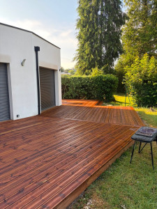 Photo de galerie - Création d’une terrasse bois d’environ 100m2