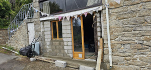 Photo de galerie - Dernière étape : l'enduit.