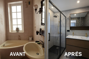 Photo de galerie - Une salle d'eau refaite entièrement