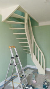 Photo de galerie - Peinture murs avec escalier 