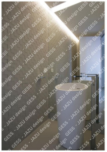 Photo de galerie - Salle de bain avec Faïence/carrelage mural et carrelage au sol.