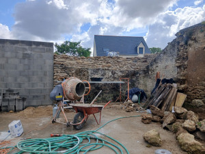 Photo de galerie - Remise en état du mur