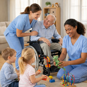 Photo de galerie - John services intervient à votre domicile, pour les personnes âgées, handicapées et garde d'enfants 