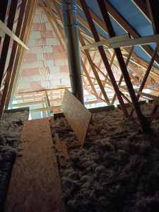 Photo de galerie - Création d'un plancher en comble 