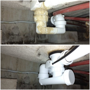 Photo de galerie - Remplacement du vidage de baignoire. 