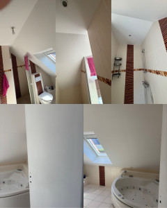 Photo de galerie - Finition peinture d une salle bain 