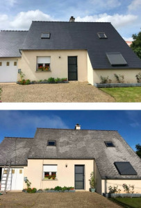 Photo de galerie - Mise en peinture toiture 