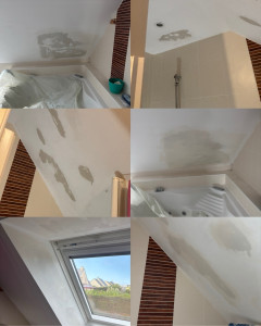 Photo de galerie - Grattage ,ponçage,enduisage avant finition peinture 