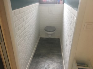 Photo de galerie - Faïence carreaux de métro dans wc 