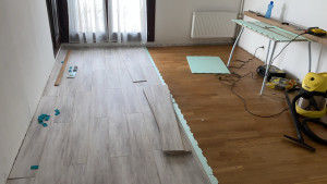 Photo de galerie - Pose de parquet