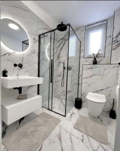 Photo de galerie - Douche à l'italienne
WC suspendu
meuble vasque 