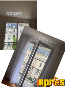 Photo de galerie - Montage tringles rideaux 