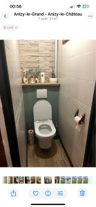 Photo de galerie - Nettoyage et pose d’un wc suspendu 