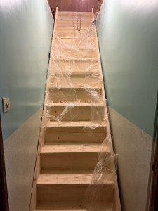 Photo de galerie - Pose d’un escalier 
