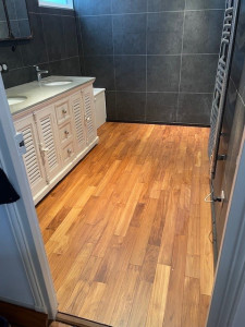 Photo de galerie - Pose parquet 