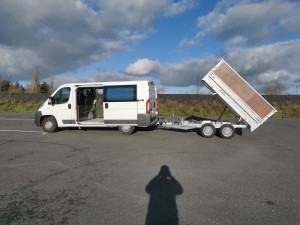Photo de galerie - Transport gravier, sable, bois, déchets..... 1T800 de charge utile 