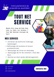 Photo de galerie - J’ai de l’expérience comme aide ménagère chez les particuliers 