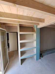 Photo de galerie - Création d'étagères en placo