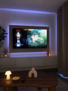 Photo de galerie - Décors télé avec led intégré 