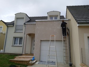 Photo de galerie - Préparation façade avant peinture 