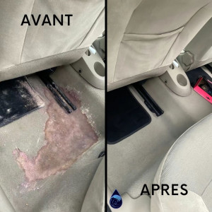 Photo de galerie - Une photo avant/après d'une voiture qui avait bien besoin de notre intervention. 