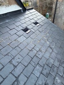 Photo de galerie - Pose de ventilation de 160 et ventilation de 100