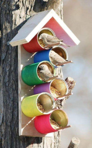 Photo de galerie - Maison pour oiseaux recyclé et durable 