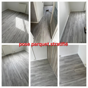 Photo de galerie - Pose parquet stratifié 