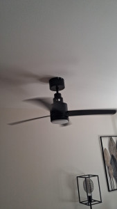 Photo de galerie - Installation de ventilateur plafonnier 
