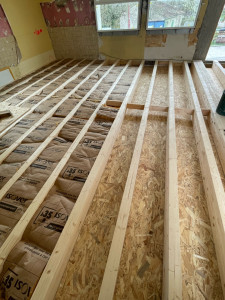 Photo de galerie - Solivage isolé pour ensuite pose de panneau osb 